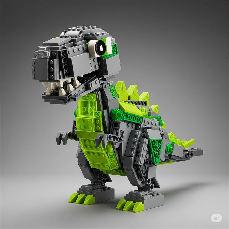 Brick dinosaur