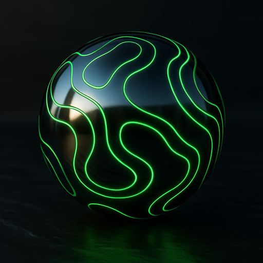 Glow-line sphere