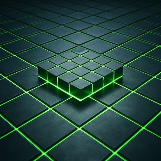 Neon floor tiles